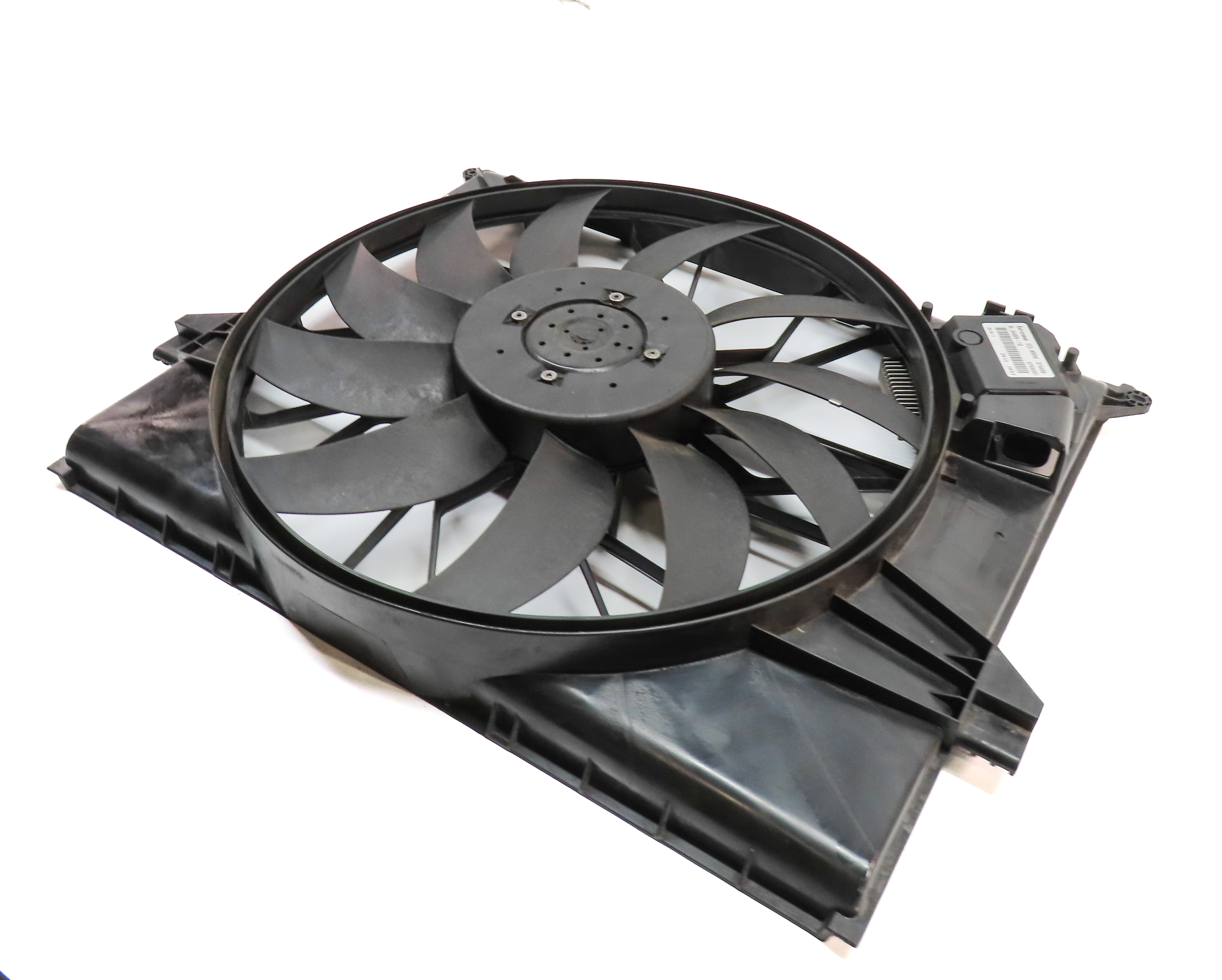 2007-2012 MERCEDES GL ML R CLASS (X164 W164 W251) RADIATOR COOLING FAN w/ SHROUD — exact item pictured